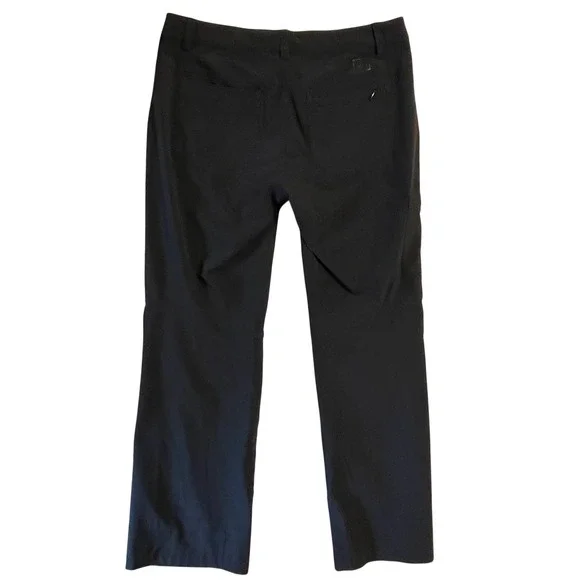 REI Co-op Women Size 8 Petite Black Hiking Pants Straight Leg Technical Trail - Picture 2 of 11